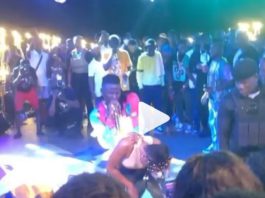 Stonebwoy and Efya at Sandbox Beach Club with Davido