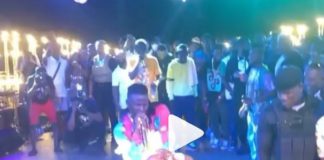 Stonebwoy and Efya at Sandbox Beach Club with Davido