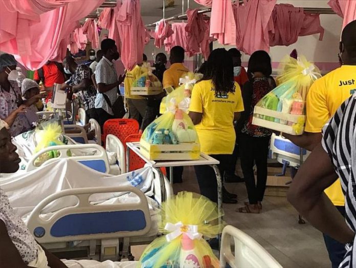 MTN Ghana distributes 250 hampers to Christmas born babies