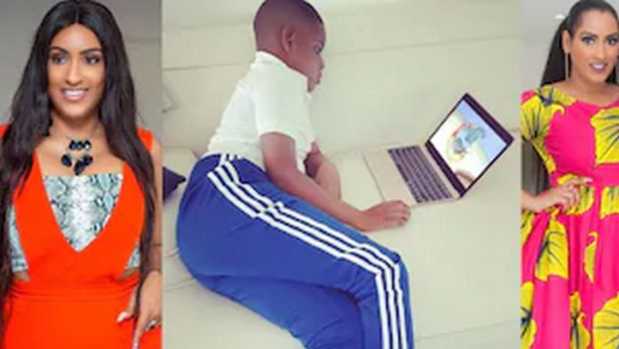 Juliet Ibrahim and son