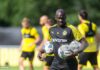 Otto Addo at the training grounds of Dortmund