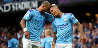 Kyle Walker and Gabriel Jesus