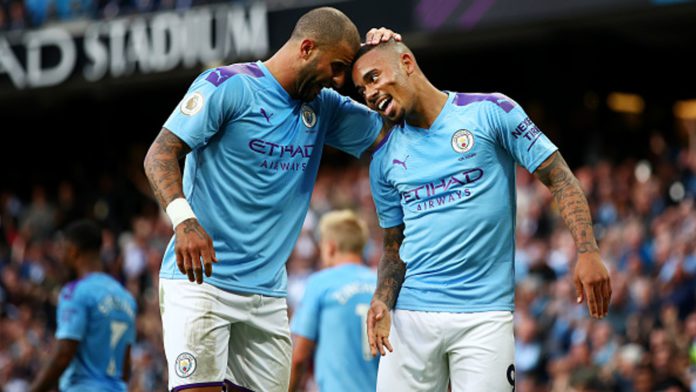 Kyle Walker and Gabriel Jesus