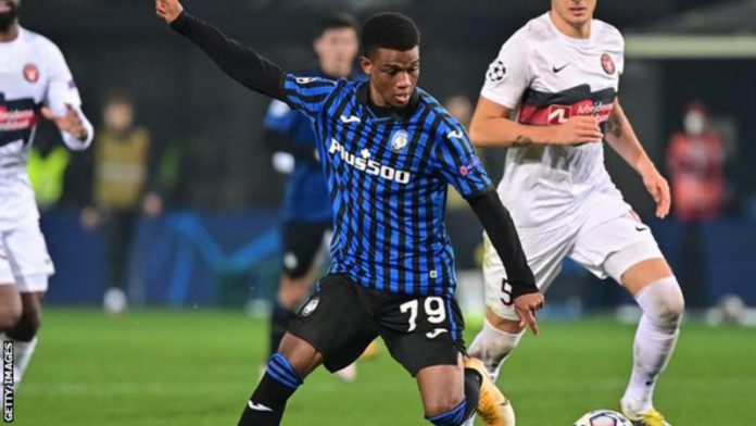 Amad Diallo has played for Atalanta in the Champions League this season