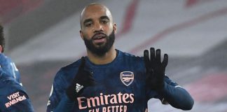 Alexandre Lacazette celebrates scoring for Arsenal Image credit: Getty Images