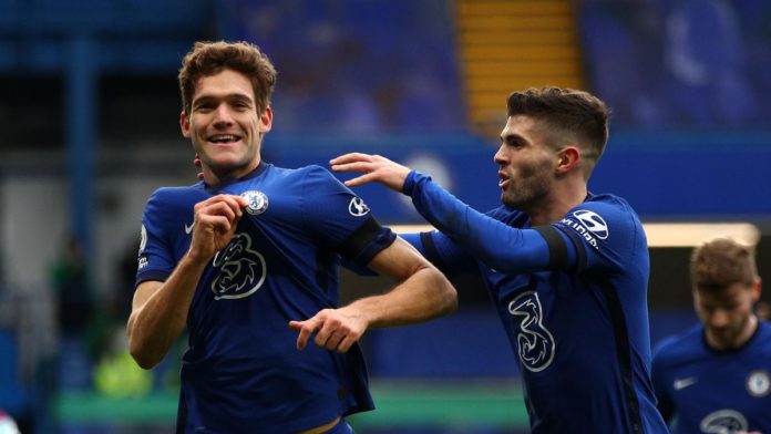 Marcos Alonso (L) and Christian Pulisic (R) Image credit: Getty Images