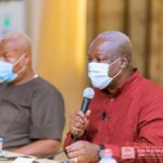 John Dramani Mahama, leader of the National Democratic Congress and Prof Joshua Alabi