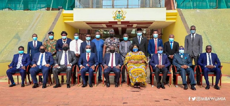 Vice President Dr Mahamudu Bawumia with his staffers