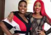 Ghanaian singer, Fantana with her mother Mrs. Dorcas Afo Toffey