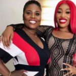 Ghanaian singer, Fantana with her mother Mrs. Dorcas Afo Toffey