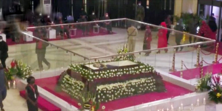 Live: Rawlings’ State funeral: Filing past underway