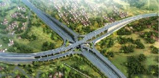 An art work of the Pokuase Interchange