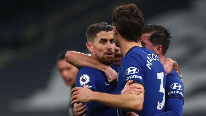 Chelsea's Italian midfielder Jorginho (C) Image credit: Getty Images