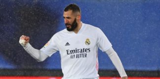 Karim Benzema celebrates Image credit: Getty Images