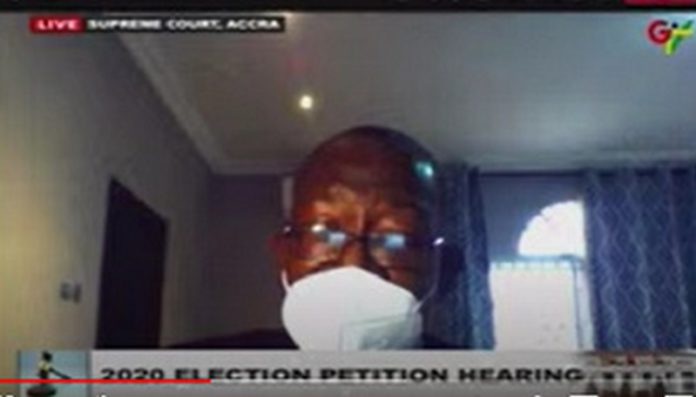 Witness Rojo Mettle-Nunoo is appearing via video link