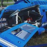 The wreckage of the UPDF jet ranger