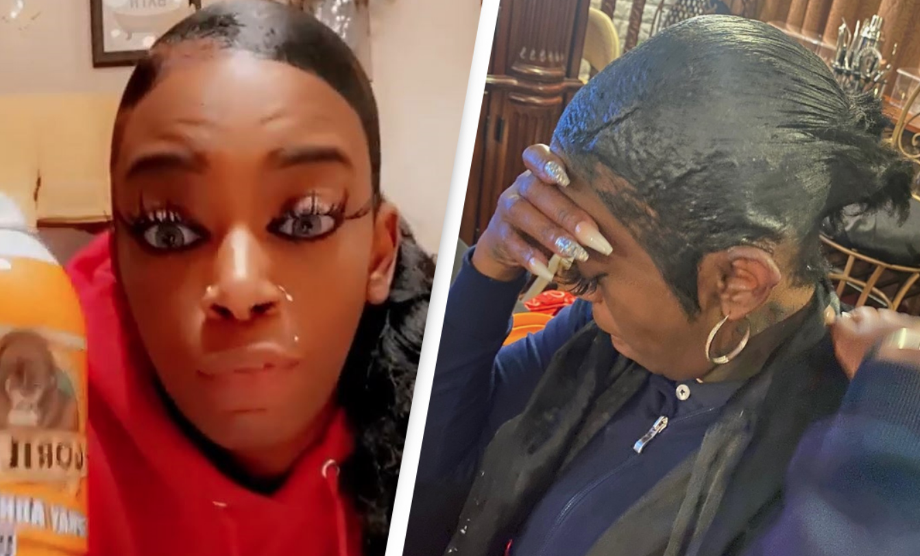 Woman who glued her hair for one month, finally saved by Ghanaian