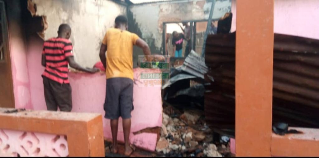 80-year-old woman trapped as fire consumes 5-bedroom house at Dampong 3