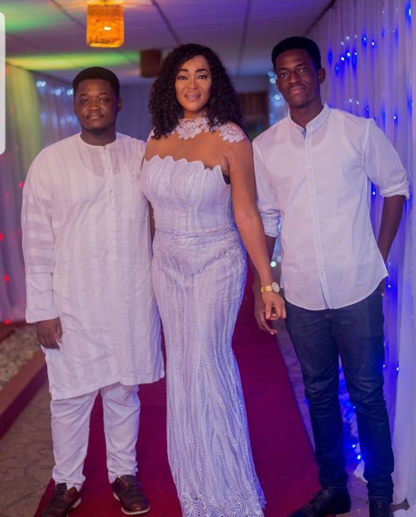Kalsoume Sinare scatters internet with rare photo of hubby, sons 60