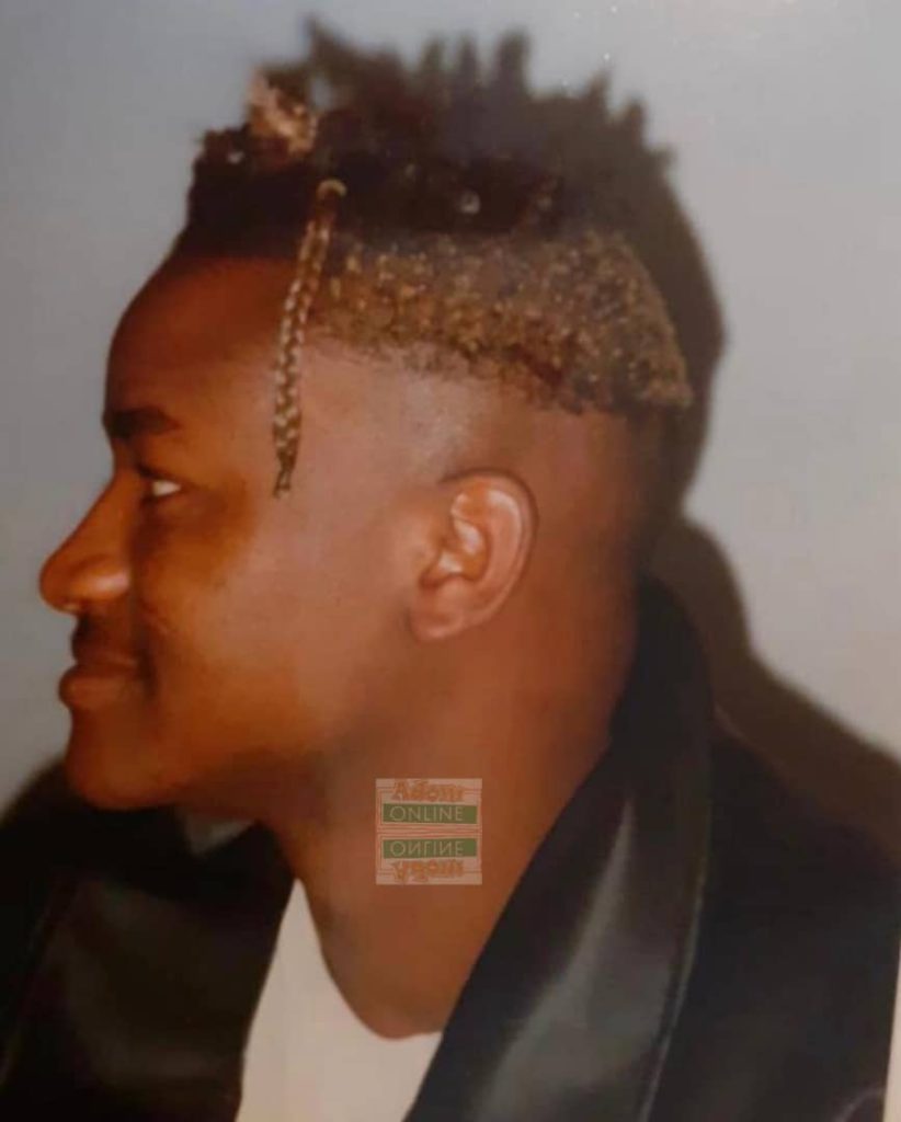 The throwback photos captured mid-adult Hassan Ayariga rocking blonde braids on his faded haircut, coupled with an oversized shirt.