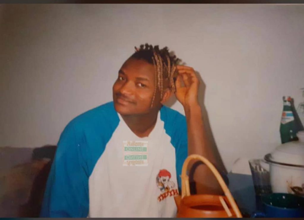 The throwback photos captured mid-adult Hassan Ayariga rocking blonde braids on his faded haircut, coupled with an oversized shirt.