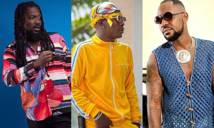 File photo: Samini, Shatta Wale and Yaa Pono aka Ponobiom