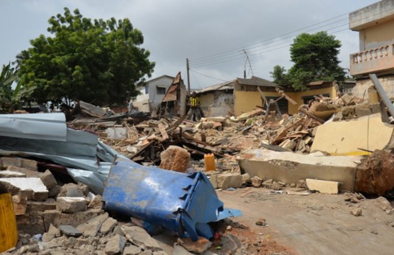Families rendered homeless as structures are demolished at Abbosey Okai