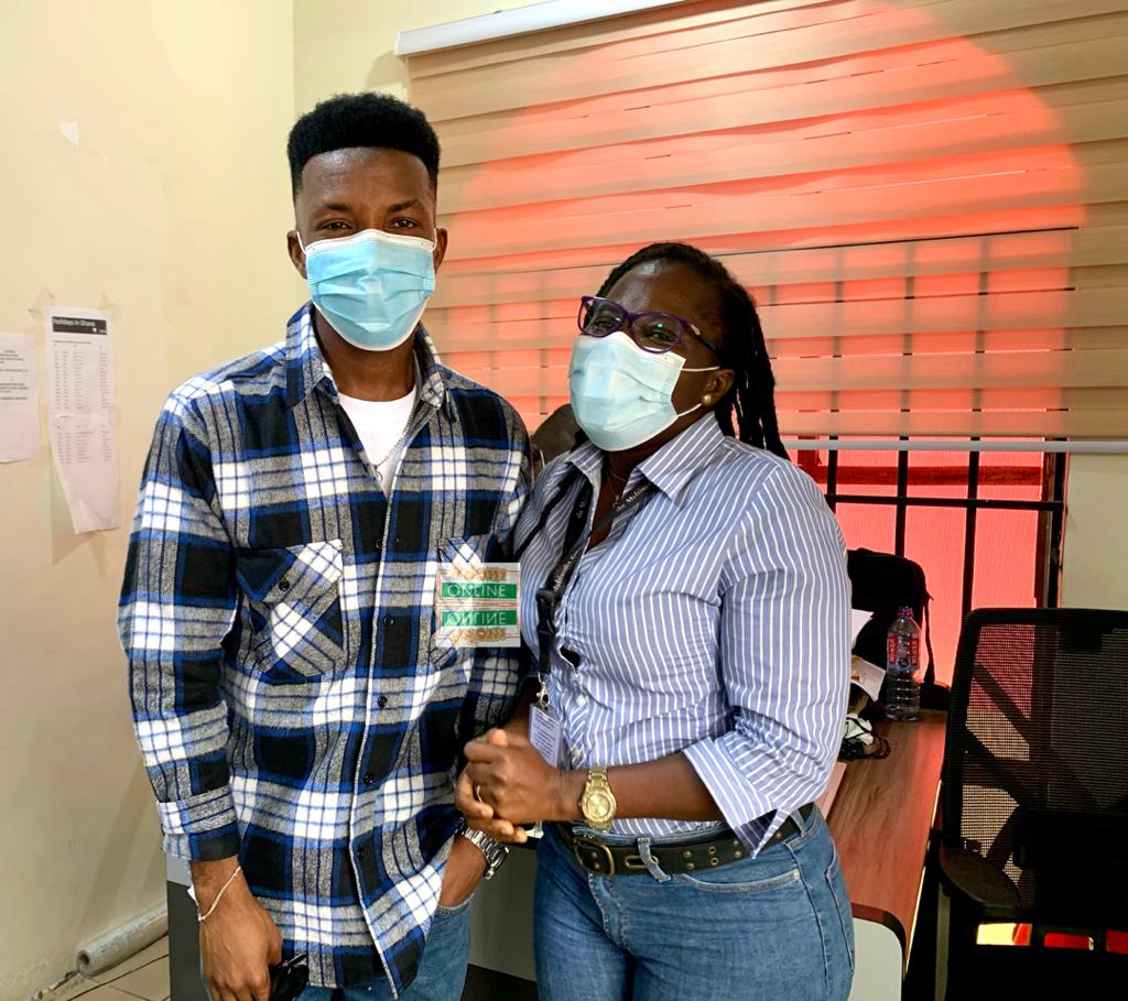 L-R: Kofi Kinaata and Martha Acquah Crentsil 