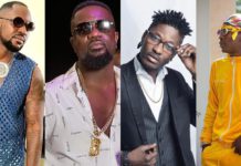 L-R: Yaa Pono, Sarkodie, Tinny and Shatta Wale