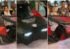 Kwadwo Safo Jnr's birthday car cake