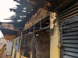 Fire destroys part of Tesano police barracks