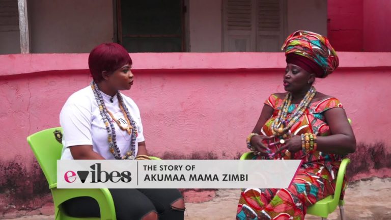 Akumaa Mama Zimbi explains mystery story behind her headgear [Video]