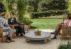 The interview took place in the garden of a house near where the couple live in Montecito, west of Los Angeles