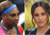 Serena Williams (left) and Meghan, Duchess of Sussex (right)