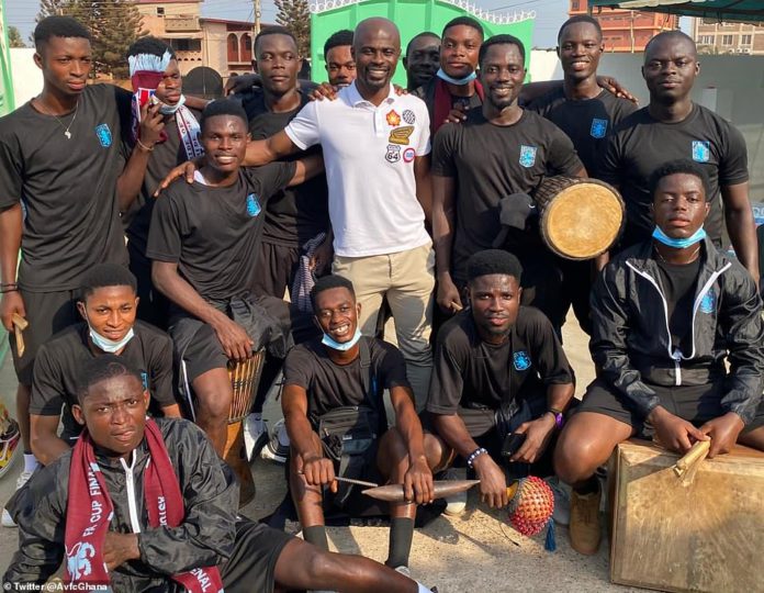 Former Villa player and current youth coach George Boateng visited the village last year and wants to host them at stadium Former Villa player and current youth coach George Boateng visited the village last year and wants to host them at stadium