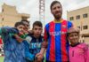 The children were so excited to meet Messi's doppelganger
