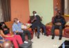 Alan John Kwadwo Kyerematen and his team at Kweku Baako's residence