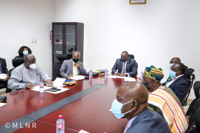 Lands and Natural Resources minister Abu Jinapor engages  Lands Commission
