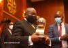President Akufo Addo with U-20 Afcon trophy
