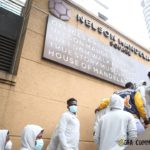 Black Stars players at Mandela Square