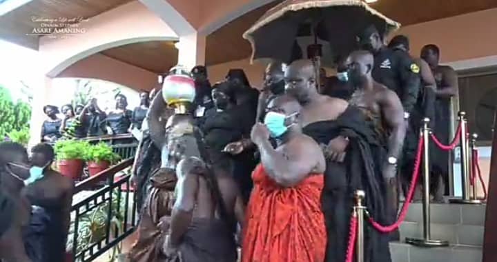 Akufo-Addo, Bawumia, others mourn with Otumfuo