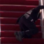 Twitter on fire after Joe Biden trips and falls while boarding a plane BIDEN
