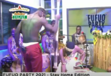 AY Poyoo pounds fufu on Adom TV with Sister Sandy