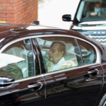 UK’s Prince Philip, 99, leaves hospital after four-week stay Britain's Prince Philip leaves King Edward VII's Hospital in London, Britain March 16, 2021. REUTERS/Peter Cziborra