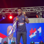 Prince David Osei campaigns for the New Patriotic Party in 2020.