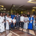 Kweku Baako, family and Charlotte Osei pay courtesy call on Akufo-Addo