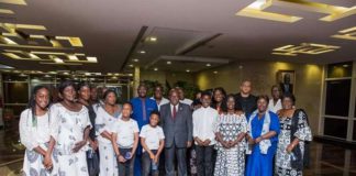 Kweku Baako, family and Charlotte Osei pay courtesy call on Akufo-Addo