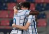 Romelu Lukaku of FC Internazionale celebrate with Alessandro Bastoni Image credit: Getty Images