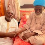 Anyidoho greets the Chief Imam during his visit