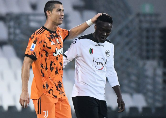 Emmanuel Gyasi and Cristiano Ronaldo